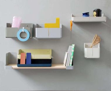 Poppin - Shelf - polystyrene - white