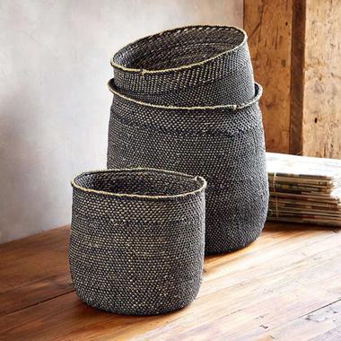 Small Wicker Baskets, Woven Nesting Baskets Set for Storage Organizing,  Handmade